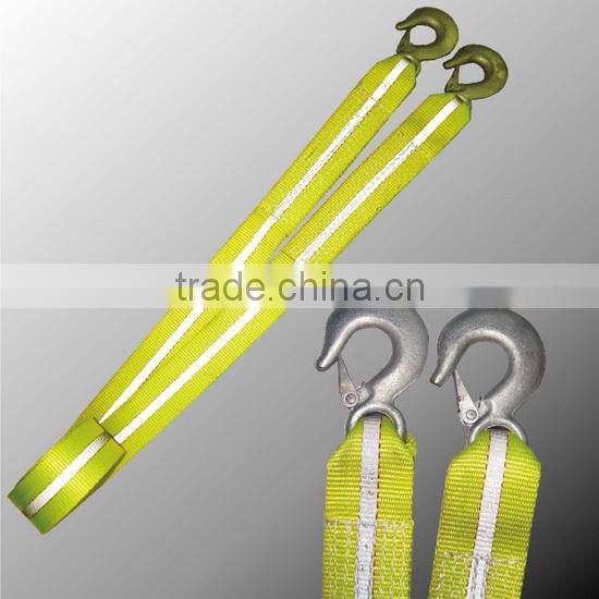 tow strap with 2 eye hooks from china factory