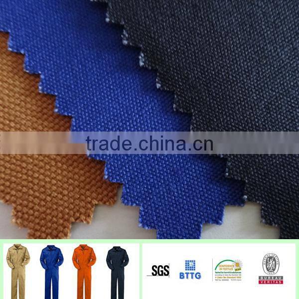 Oil water repellent antistatic lighweight fr lab coat uniform fabric