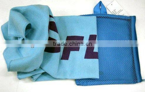 logo printing microfiber sports travelling beach towels