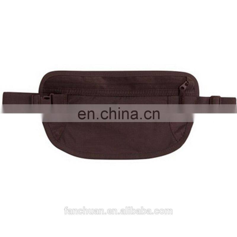 Beige Color Waterproof Ripstop Nylon RFID Custom Money Belt