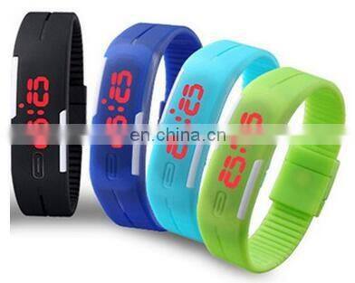 Godbead Brand creative minimalist leather Touch screen LED watch men and women lovers watch smart electronics watches