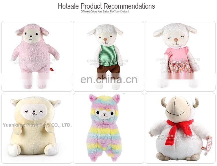 Custom lovely plush sheep animal pillow