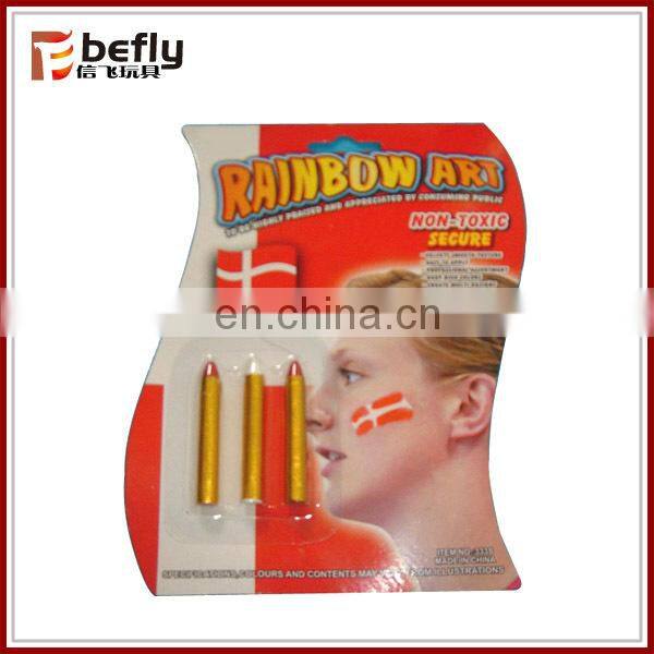 Spain football fans face paint stick