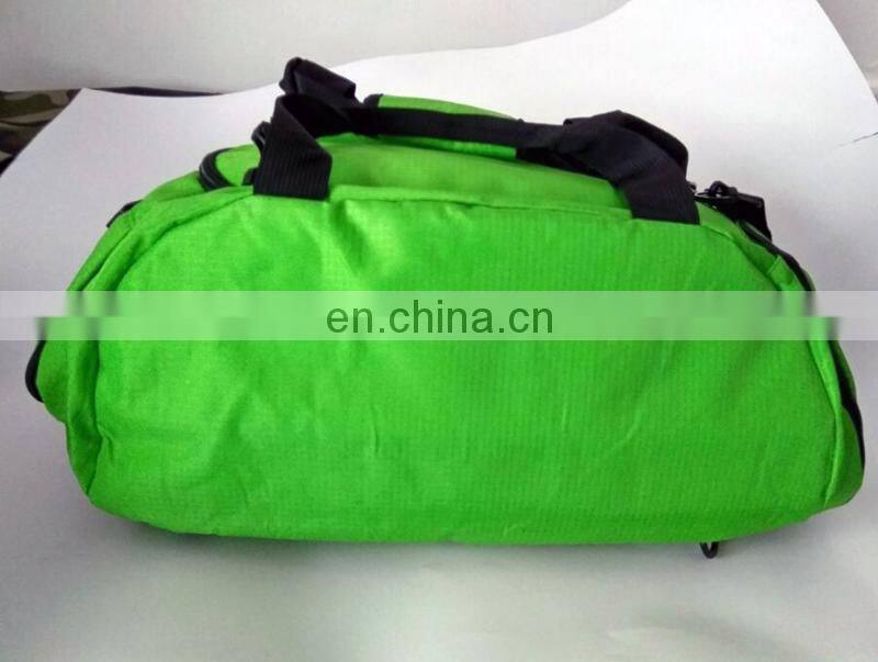 Custom shoulder bag long strap sport bag leisure gym bag turns into backpack