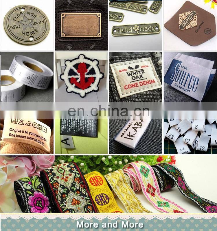 fashion brand custom metal label