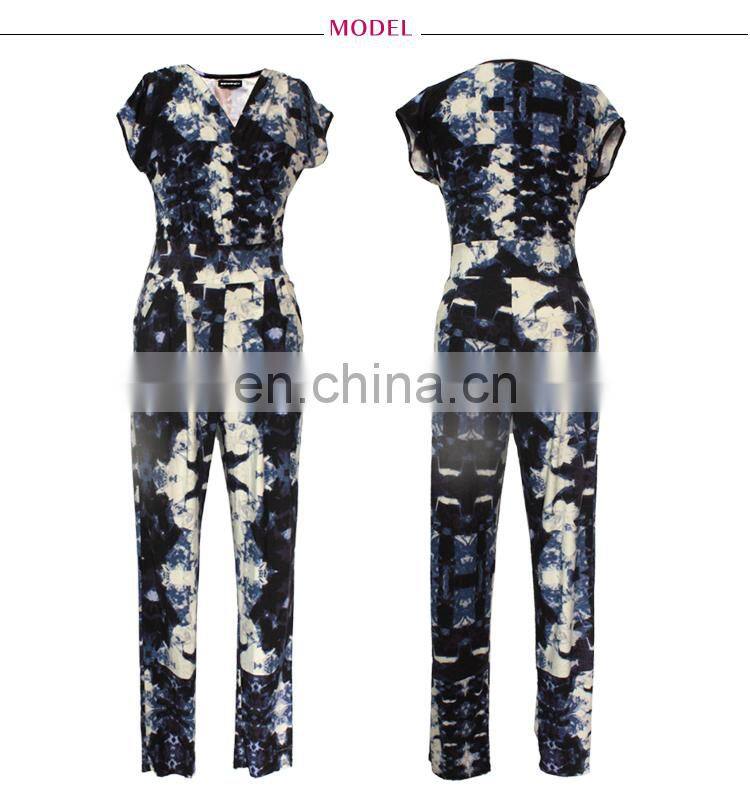 Lady Latest design Printed jumpsuit designer fashion Pant