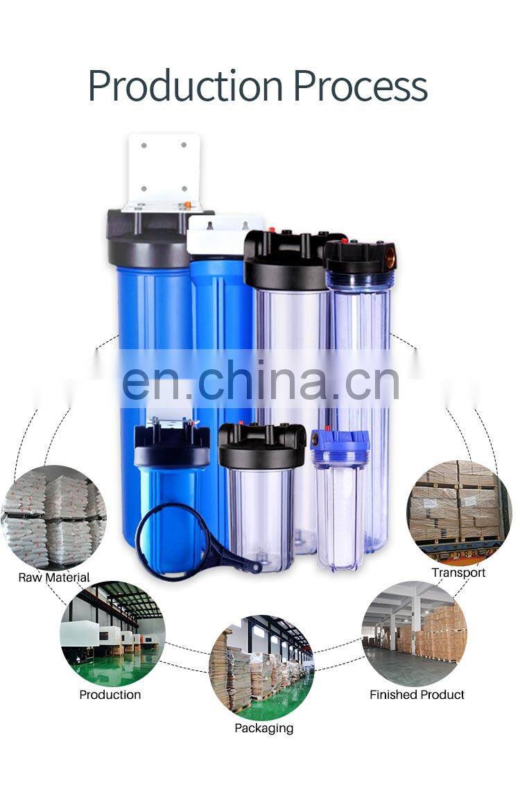 Plastic Clear Whole House High Pressure Water Filter Housing
