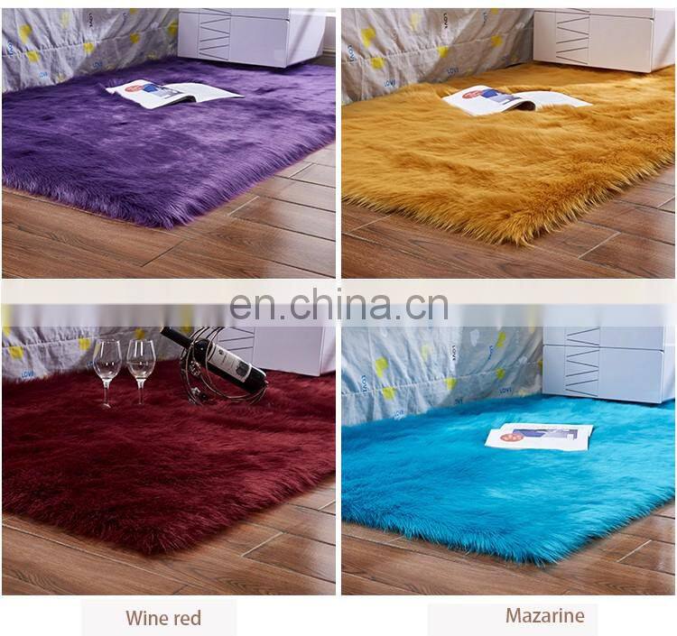 60x90cm faux fur rug for living room
