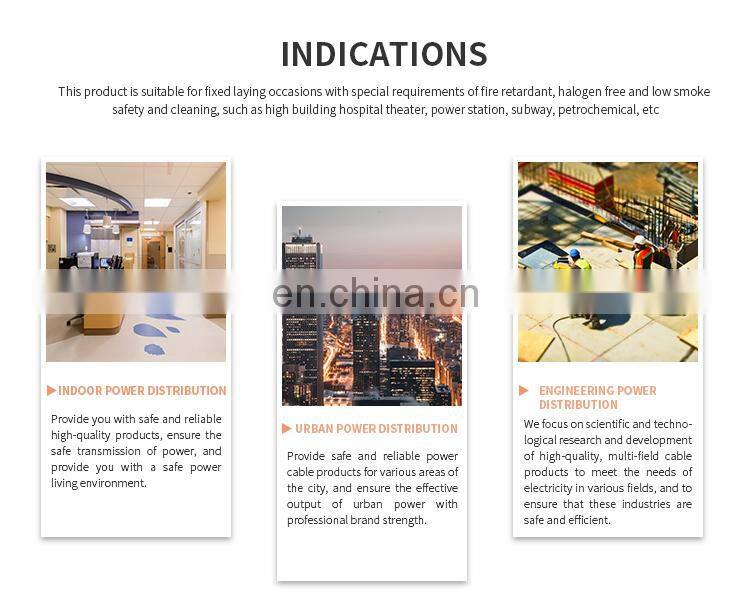 Wholesale waterproof 3 core wire cable power electric