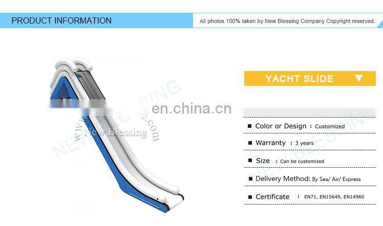 High quality inflatable yacht water slide,inflatable water slide for yacht NB001-1
