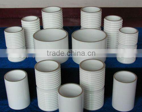 95% Porcelain High Alumina Vacuum Tube,Insulation Tube Could Metallized With Au,Ag,Ni Etc.