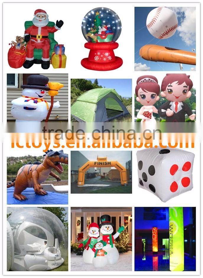 Funny large inflatable smile santa for Christmas decoration