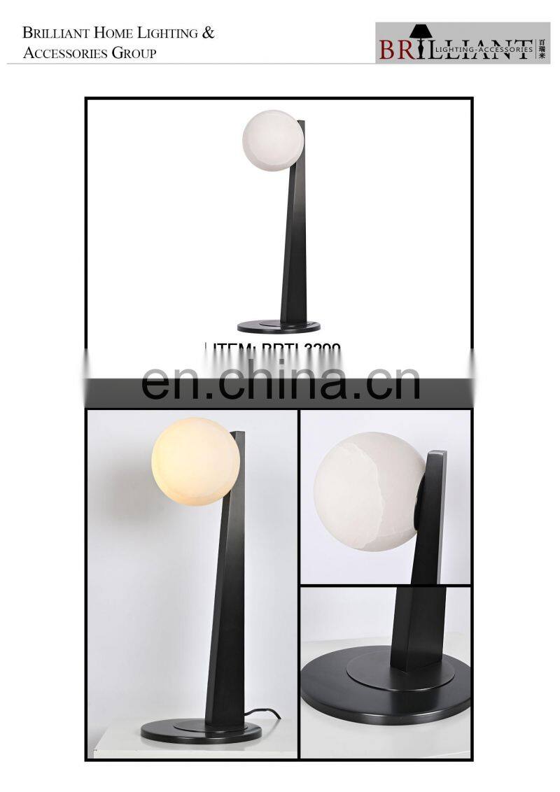 Home goods table lamps table lamp for study desk Geometric Alabaster Table Lamp