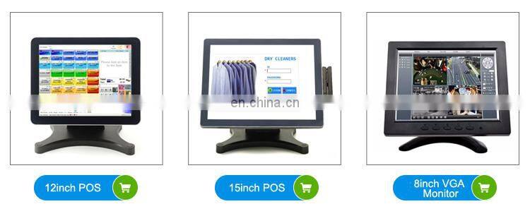 15 Inch LCD Monitor TV with HD&USB Touch screen display for shop
