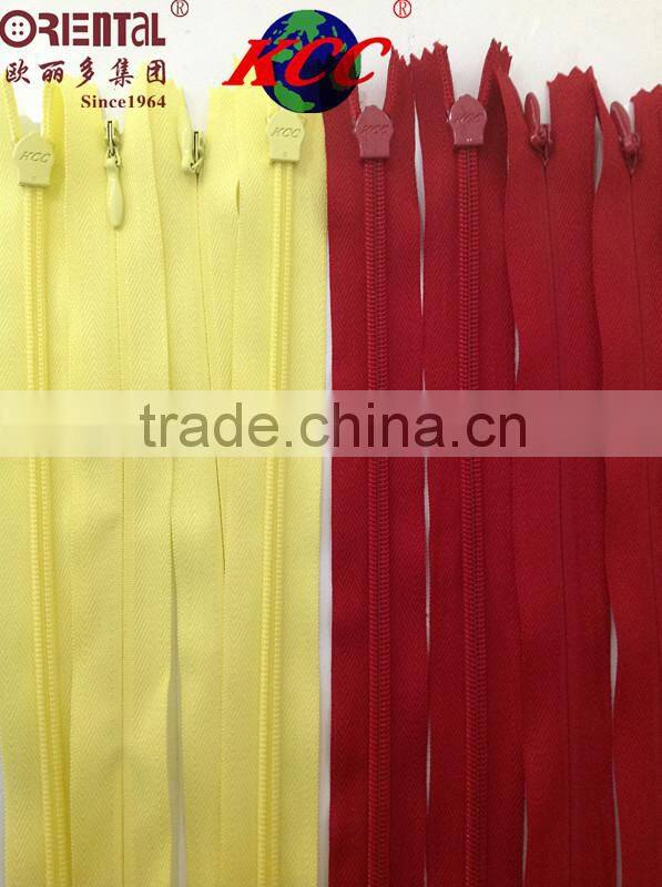 4# invisible zipper/ dyeable tape KCC zipper Hot