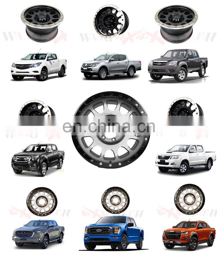 High quality car refitting accessories universal wheels rims 17inch accessories for mazda bt50