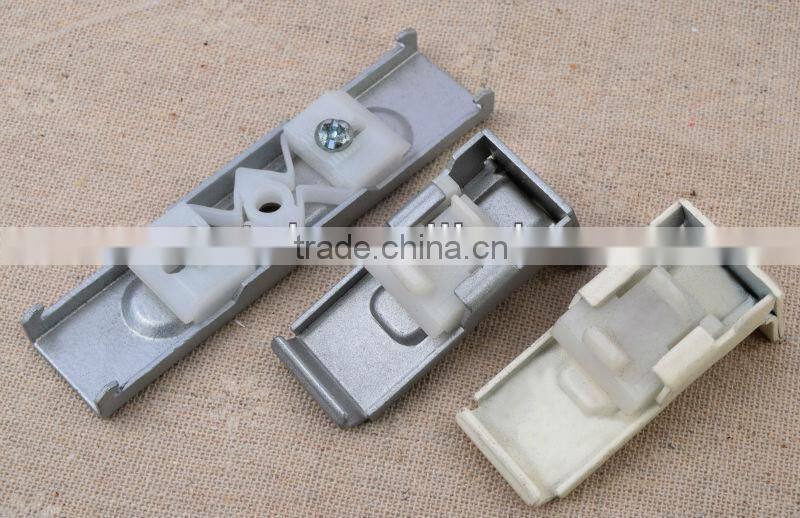 Double curtain mounting ceiling brackets