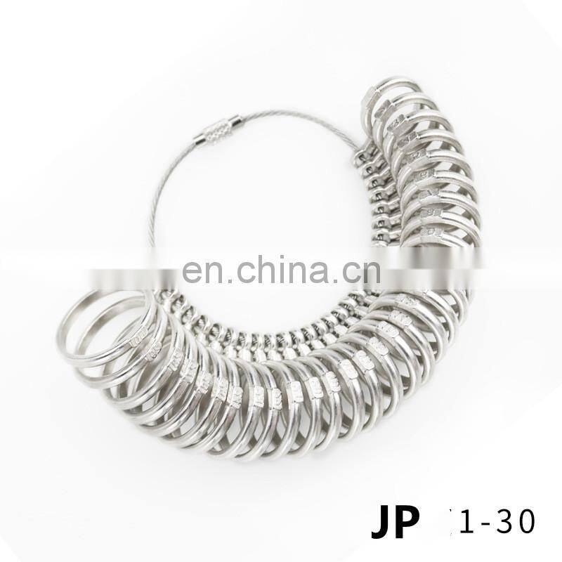 EU/JP/KR/UK/US Useful Standard Jewelry Measuring Tool Rings Size Metal Finger Ring Sizer Measure Gauge