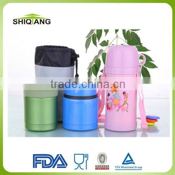 Airtight Food Container 500ml double wall stainless steel vacuum material can keep food hot and cold