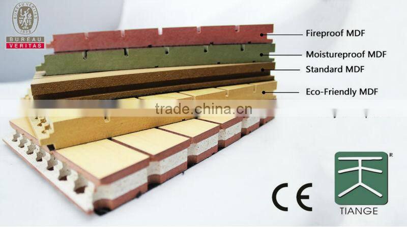 Perforated wood panel Guangdong acoustic product