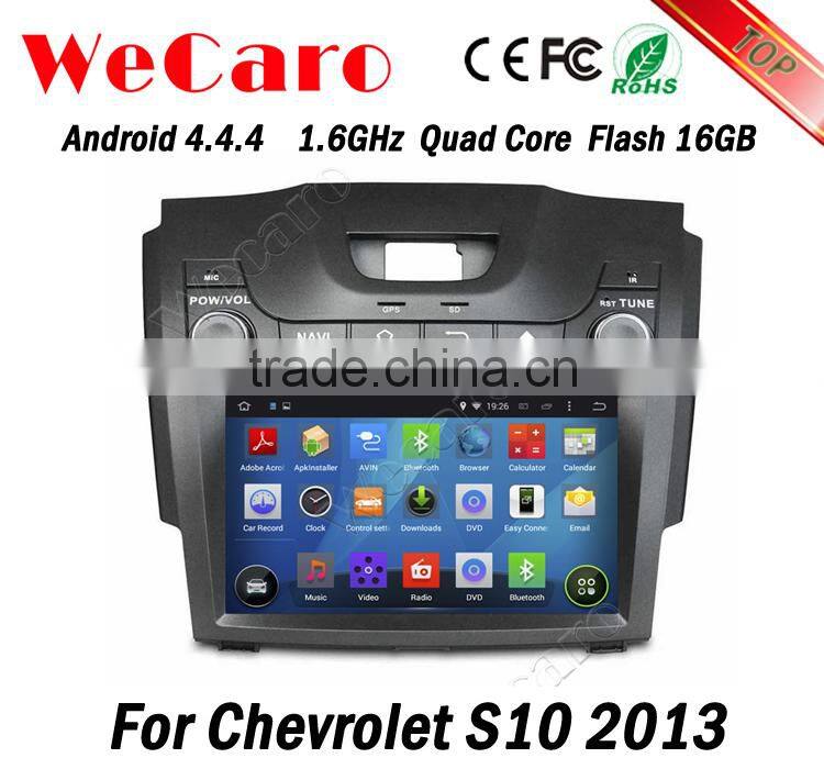 Wecaro WC-CS8065 8" Android 4.4.4 car stereo double din car navigation system for chevrolet s10 radio gps bluetooth 2013