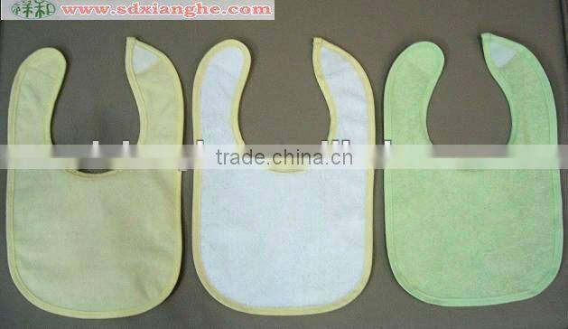 100% cotton plain baby bibs