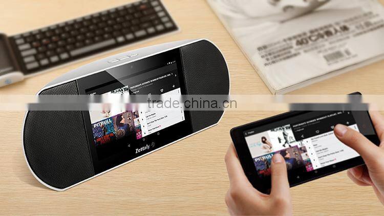 Zettaly-7 inch Android Smart Radio Soundpad 3(wifi,RK3128A,Quad core,1.6Ghz, 1GB DDR3,8GB nand, BT Slave, Lineout, Remote)