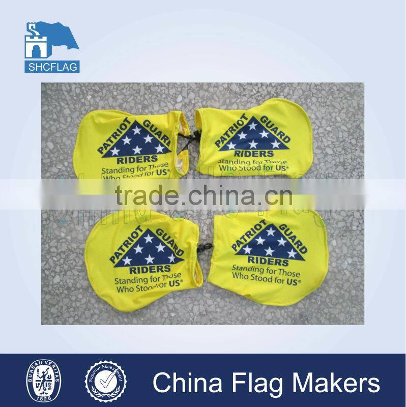 Advertising car mirror cover flag