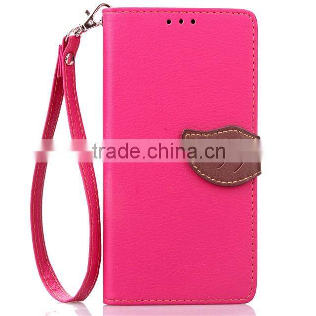 For LG K10 new products, Leaf PU leather Case for LG K10, For LG K10 phone cases