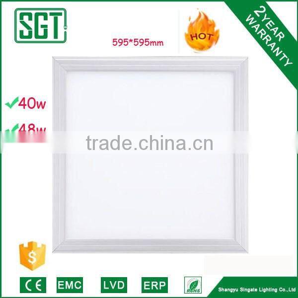 new arrival square led panel 595*595 40w with plastic and aluminum