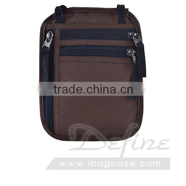 Travel Neck Wallet Passport Holder with RFID Blocking for Credit Cards