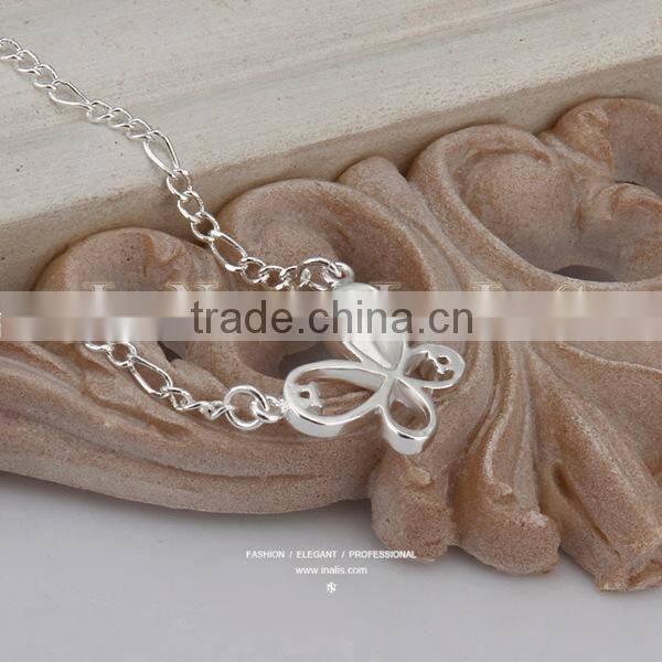 2014 figaro style silver butterfly anklet jewelry A021