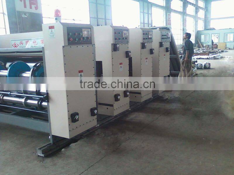 Automatic high speed plexo printing slotting die cutter, carton machine