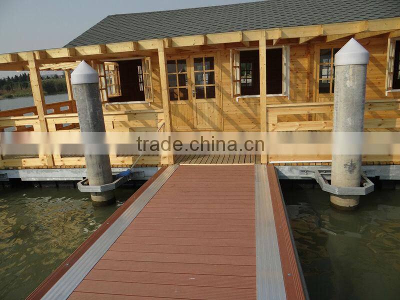 white brand pile cap for marina