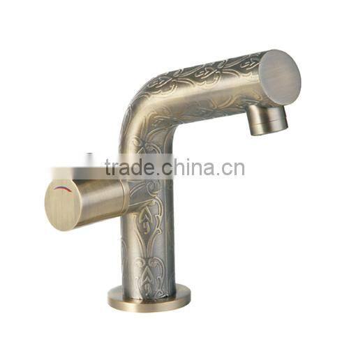 Antique brass bathroom faucet basin mixer tap watermark