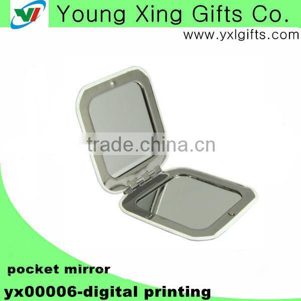 Aluminium square makeup mirror