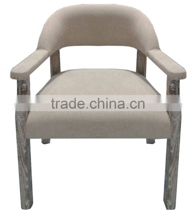 Upholstered vintage new design uesd wooden tub bar stool