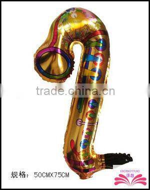 Saxophone shape foil balloon
