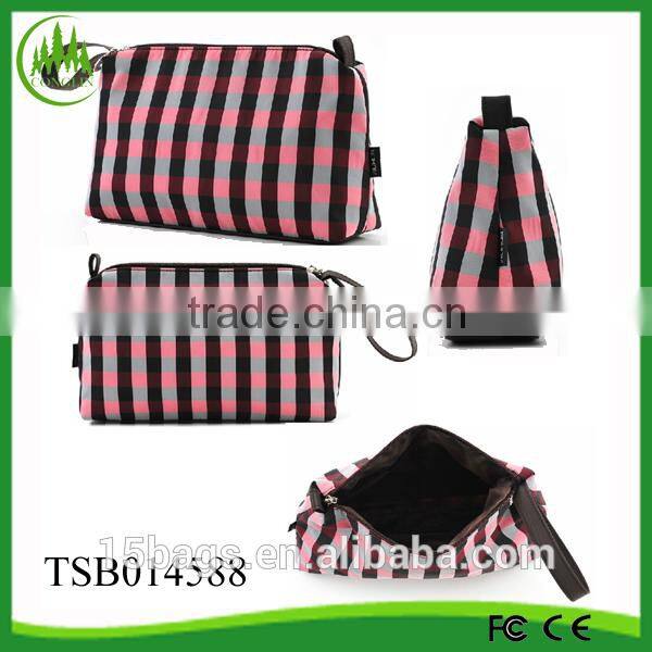 new product fashion China 2015 women felt soft women cosmetic bag fabric