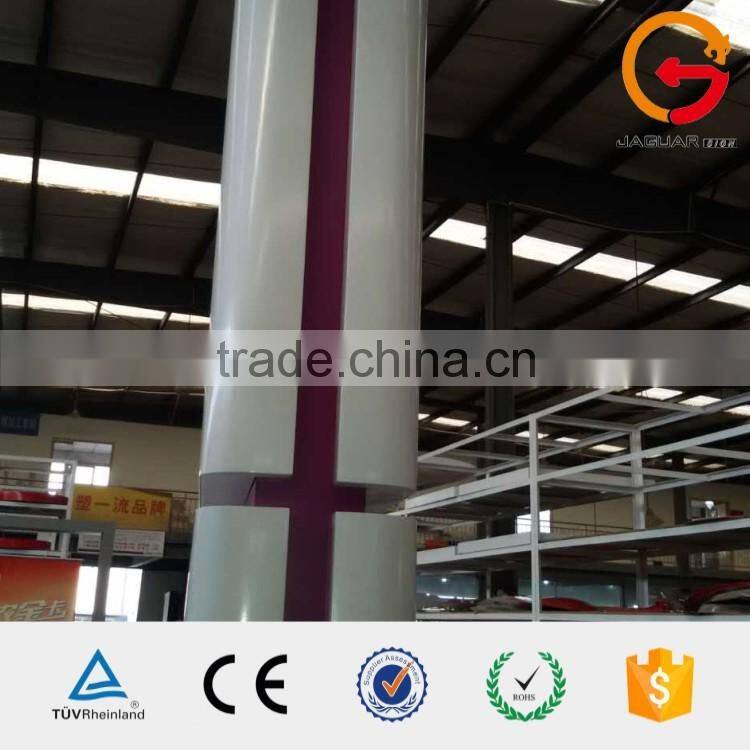 Hotel outdoor decoration standing two-side ground lighting pylon signs