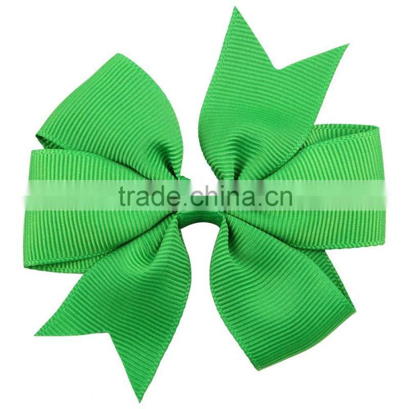 Hot-sales Baby 3 inch pinwheel bow hair Bow small Ribbon Bow Headbands 32 colors many colors girl Hair Bows cb-3633
