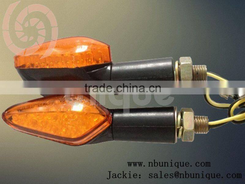 Factory price chromed motorcycle turn signal light bulbs with amber reflector overhead