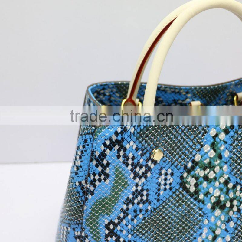New fashion women Snakeskin Grain PU Leather Handbag ,ladies Shoulder Bags