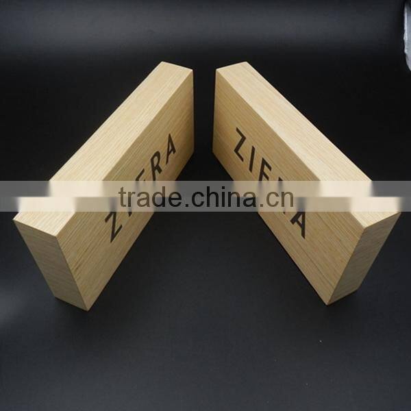 Manufacturer Wood Logo Block with OEM/ODM