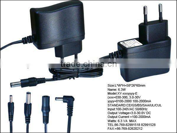 24V 1A Switching power supply with CE/GS/UL/SAA