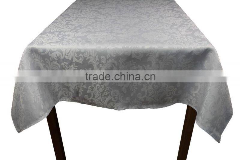 Wholsale Fancy Design Jacquard Soild Color Banquet Tablecloth