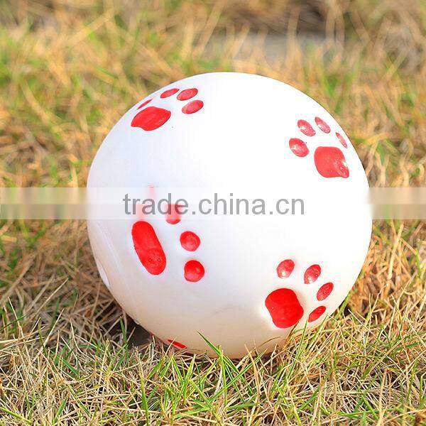 2014 new design soft squeakers dog toy teeth ball