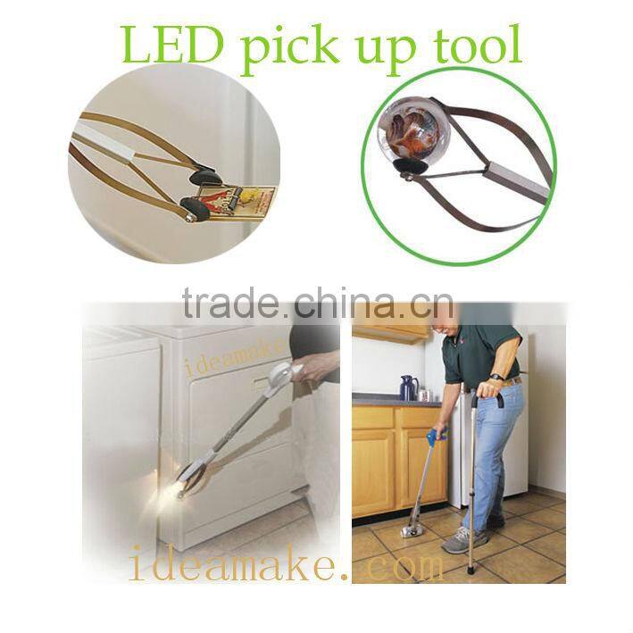 2015 Hot Sale Trash Picking Up Tool with LED Light,garbage Grabber,great for indoor or out