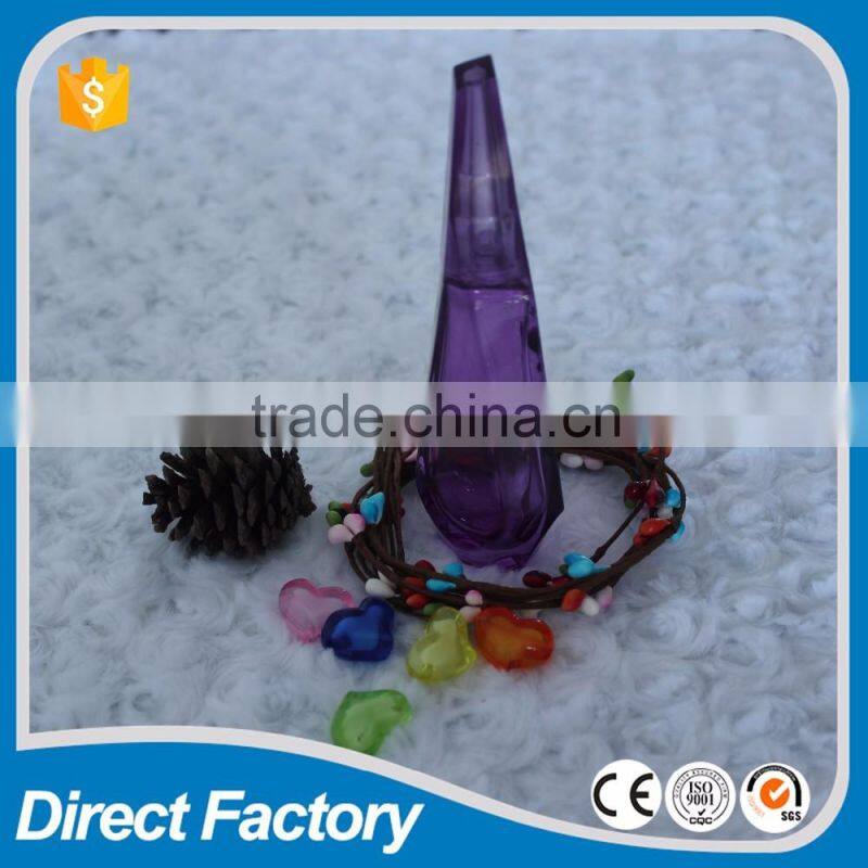 empty perfume bottle with transparent plastic cap