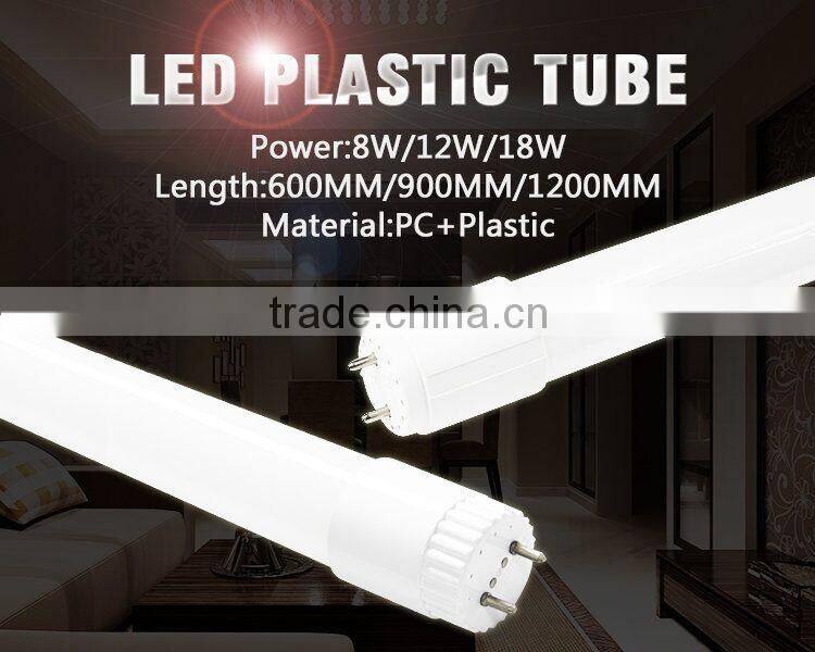 Plastic tube T8 24w insulation design 1500mm tube led t8 lighting plastic tube light